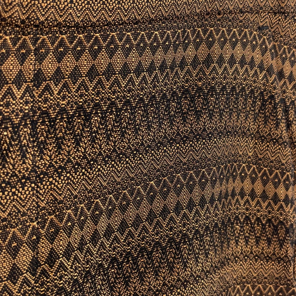 & Other Stories Golden Bronze Jacquard Cropped Pants Geometric US 2 - Picture 6 of 9